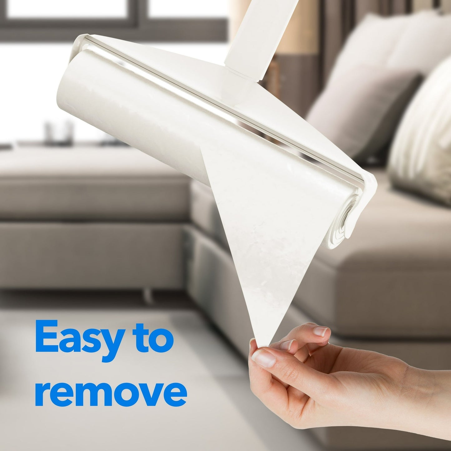 Tooloton Extendable Long Handle 9.45'' Lint Rollers, 360 Sheets, 4 Pack