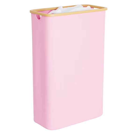 Tooloton 60L Large Laundry Hamper, Pink