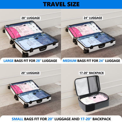 Tooloton 10-Pack Vacuum Storage Bags with Electric Pump, 10L for Clothes & Suitcase