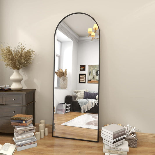 Tooloton Arched Full Length Floor Mirror 64"x21.1" Full Body Standing Mirror