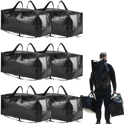 Tooloton Heavy Duty Moving Bags, Extra Large, Black