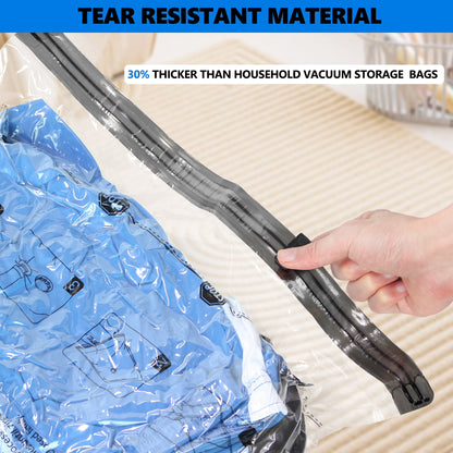 Tooloton Vacuum Storage Bags with Portable Electric Pump, 10 Medium Compression Packing Cubes for Clothes & Suitcase, Space Saver Organizer